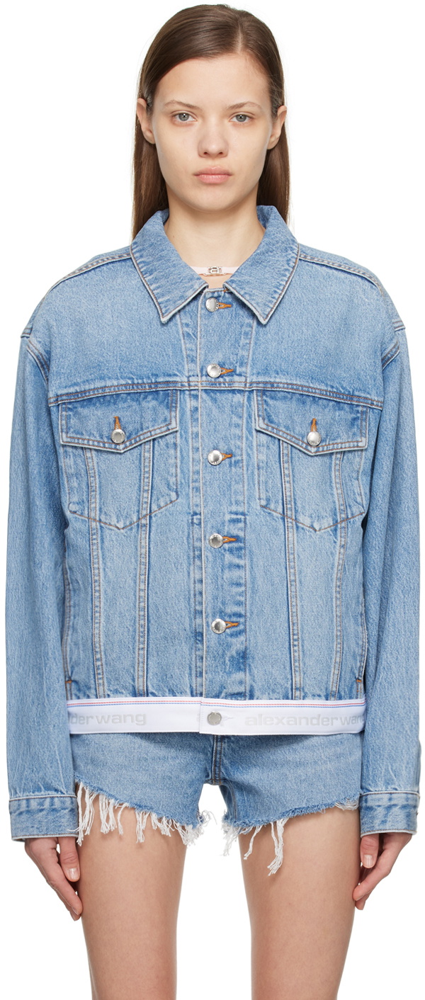 Alexander Wang Blue Trucker Denim Jacket Alexander Wang