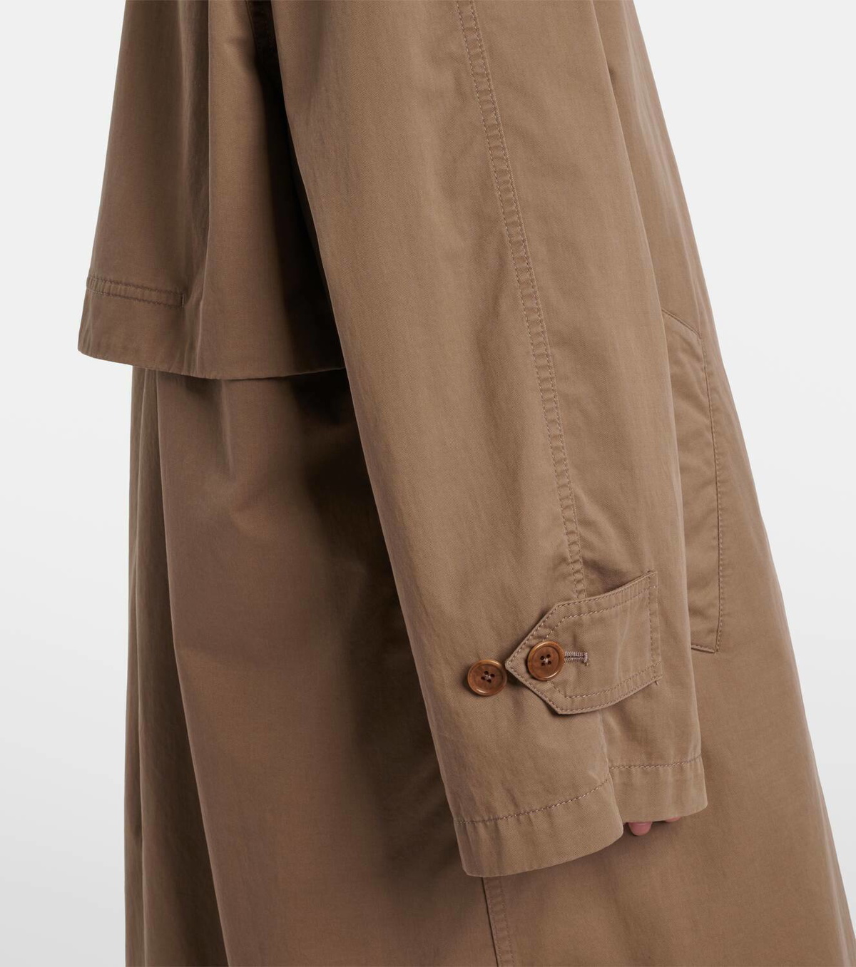 The Row Rocco cotton and cashmere gabardine coat The Row