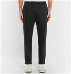 Joseph - Anthracite Eugene Tapered Stretch Wool-Blend Trousers - Men - Gray