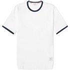 Thom Browne Men's Striped Ringer T-Shirt in White