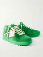 Off-White - Out of Office Suede Sneakers - Green