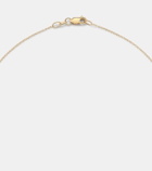 Ileana Makri Lucky Clover 18kt gold pendant necklace with gemstones