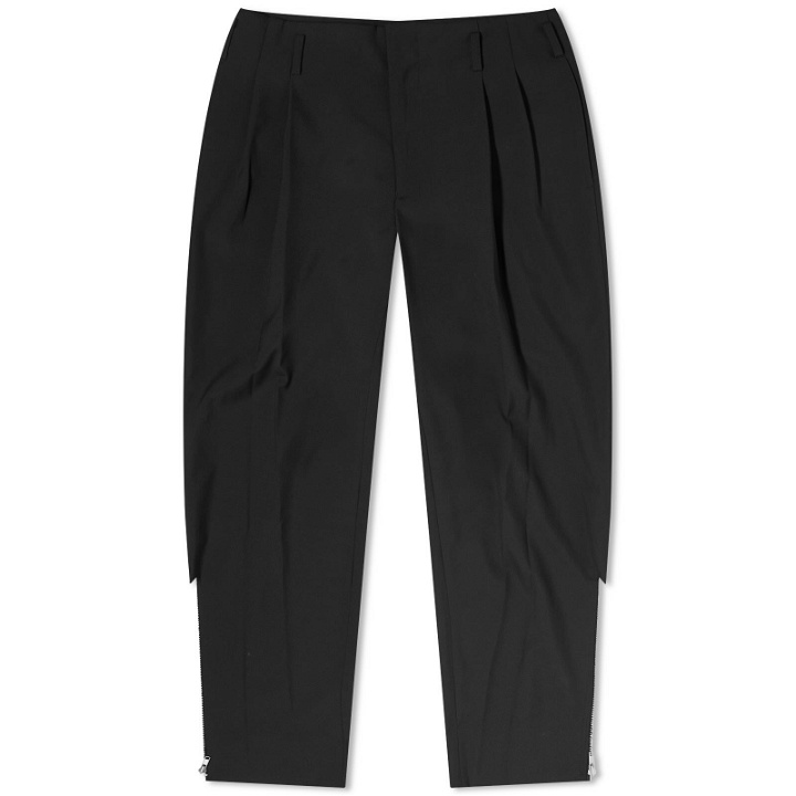Photo: Comme des Garçons Men's Wool Tropical Zip Trousers in Black