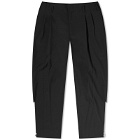 Comme des Garçons Men's Wool Tropical Zip Trousers in Black