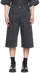 Acne Studios Black Denim Shorts