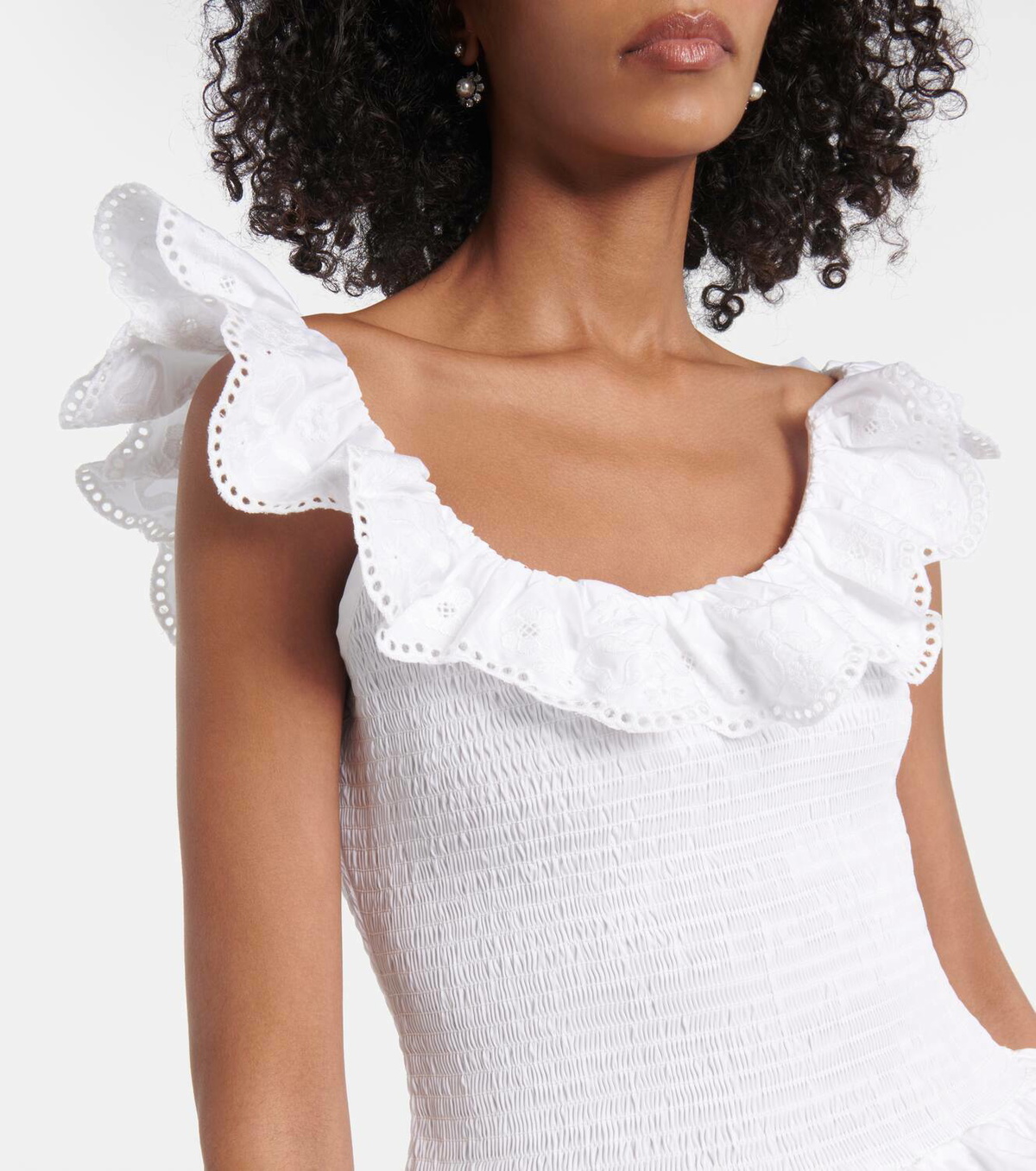 Susan Fang Ruffled cotton top