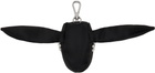 Simone Rocha Black Satin Hare Coin Purse Bag Charm