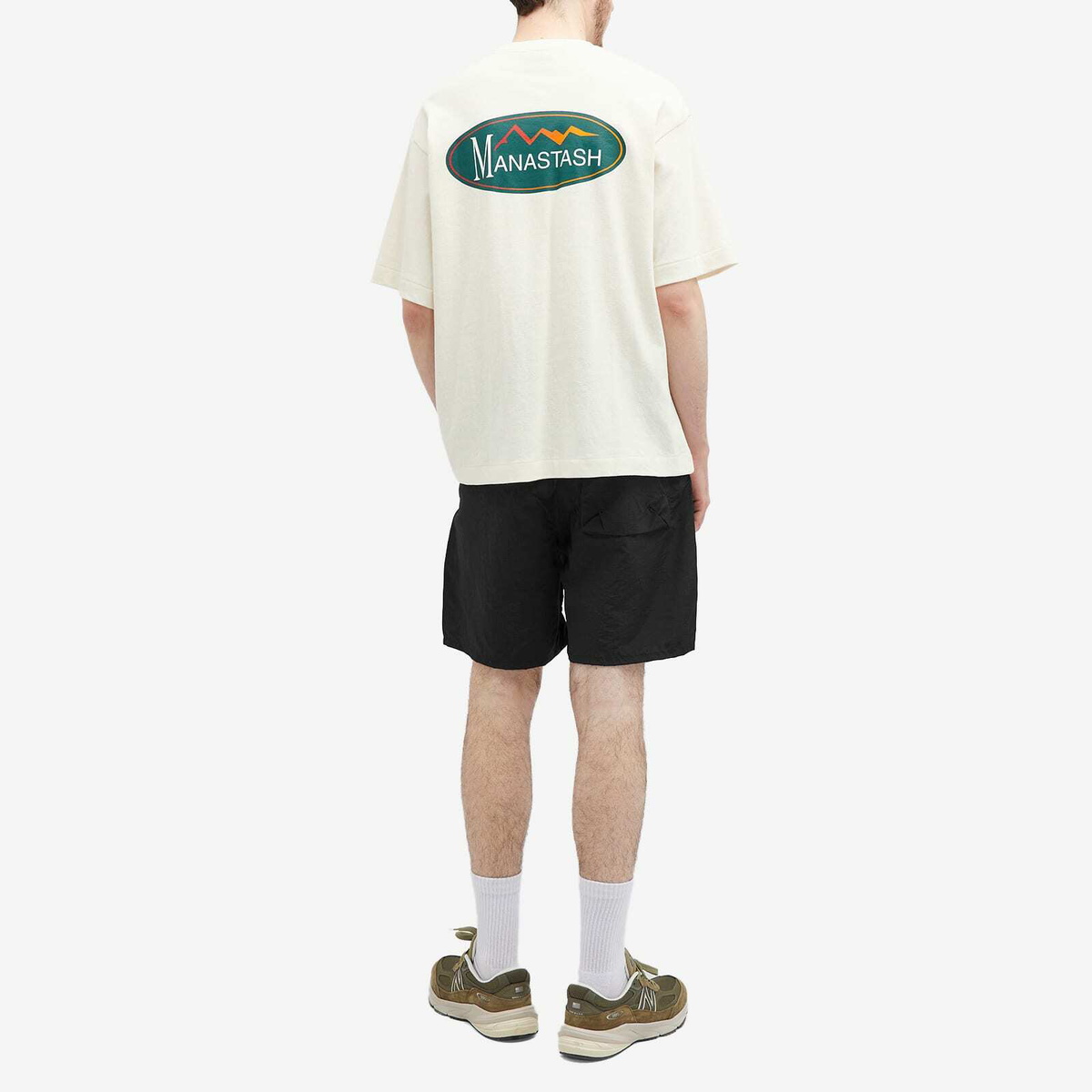MANASTASH／マナスタッシュ／HEMP TEE ORIGINAL LOGO Manastash Men's Original Logo Hemp T-Shirt in Natural Manastash