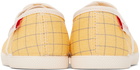 Tiny Cottons Baby Yellow & Blue Grid Sneakers