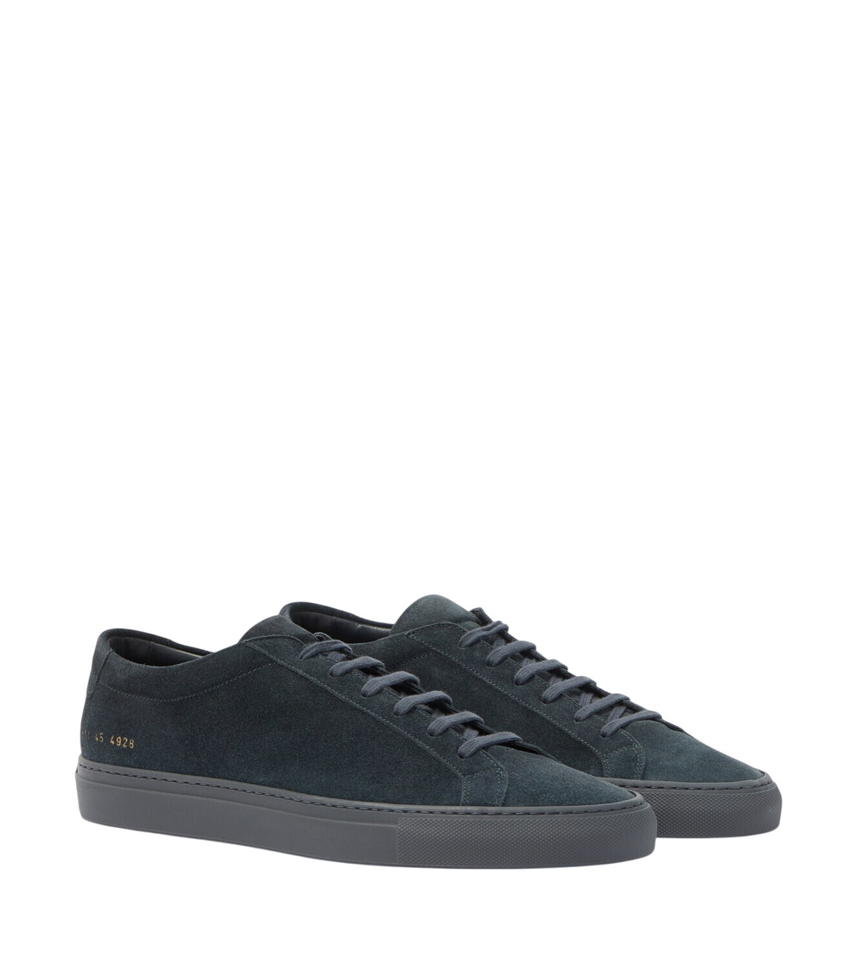 Common Projects Men's Four Hole Sneakers in Black/White Common