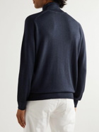 Etro - Logo-Embroidered Virgin Wool Rollneck Sweater - Blue