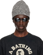 BAPE Gray Gradient Knit Beanie