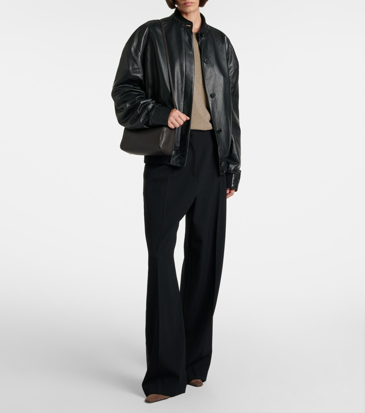 The Row '90s leather shoulder bag