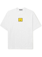 Acne Studios - Logo-Embroidered Stretch-Cotton Jersey T-Shirt - White