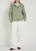Varley Fabia Quilted Nylon Jacket Light Green