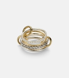 Spinelli Kilcollin Arla 18kt gold and sterling silver ring with diamonds