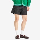 BODE Men's Nylon Track Shorts in Black