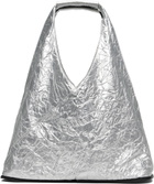 MM6 Maison Margiela Silver Triangle Zip Pouch