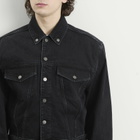 Entire Studios Men's Shrunken Denim Jacket in Magnetite