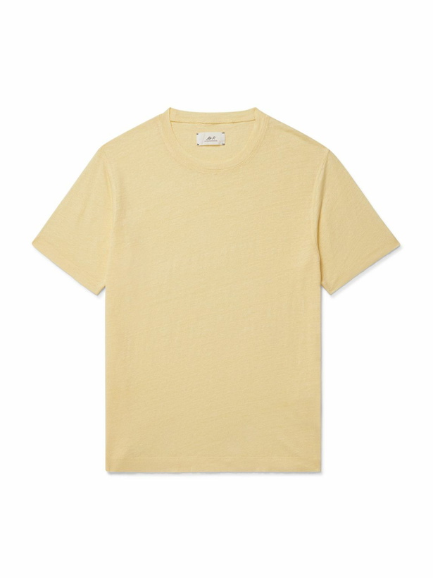 Photo: Mr P. - Linen T-Shirt - Yellow