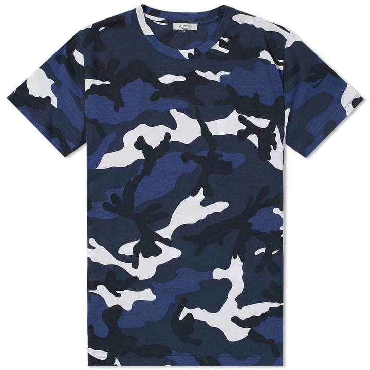 Photo: Valentino Camouflage Tee Blue