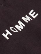 Comme des Garçons HOMME - Logo-Print Cotton-Jersey Hoodie - Black