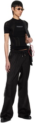 MISBHV Black Star Faux-Suede Track Pants
