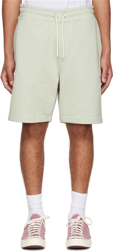 Photo: Frame Gray Cotton Shorts