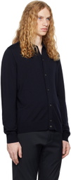 Theory Navy Collar Cardigan
