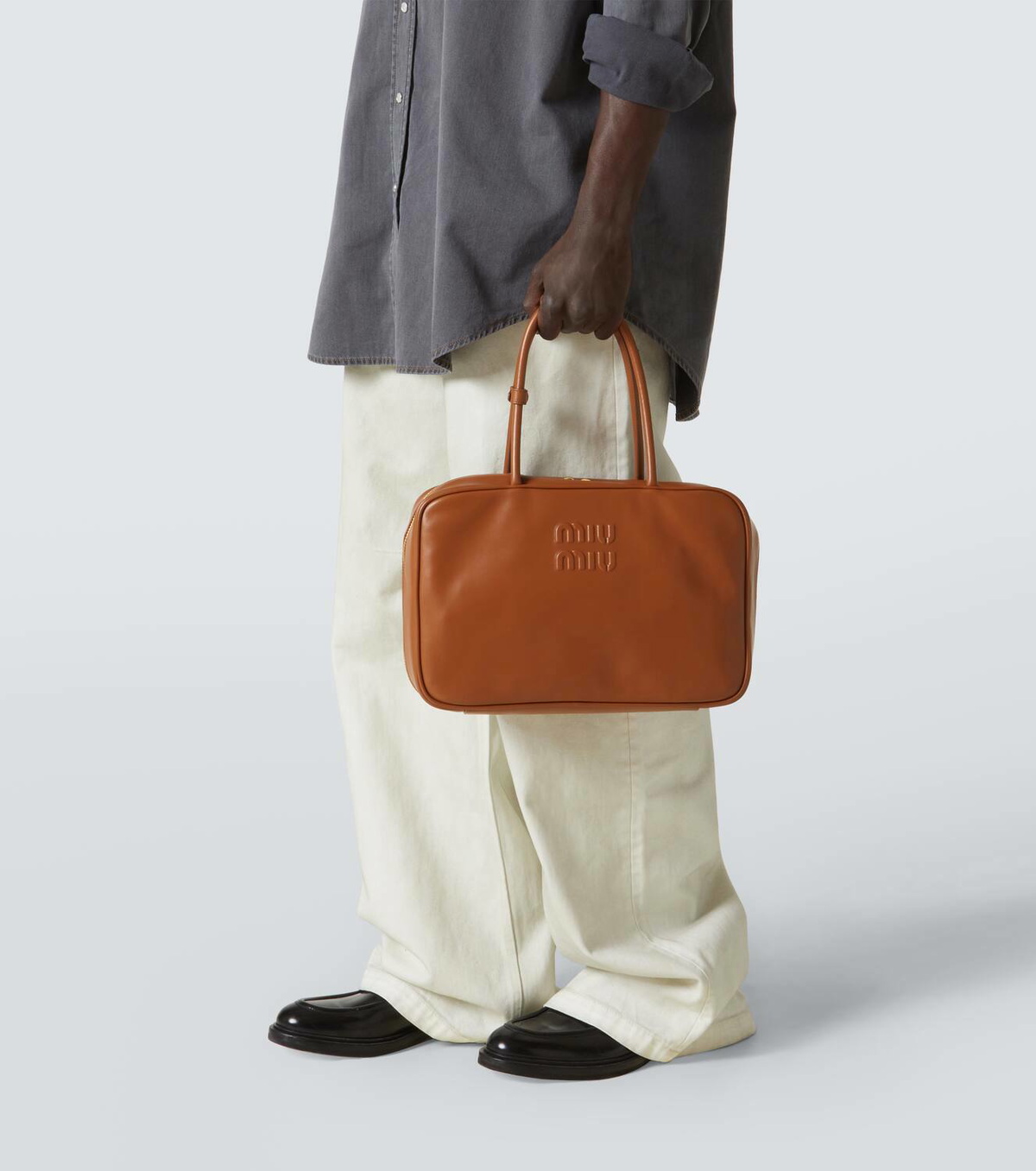 Miu Miu Beau Large leather tote bag Miu Miu