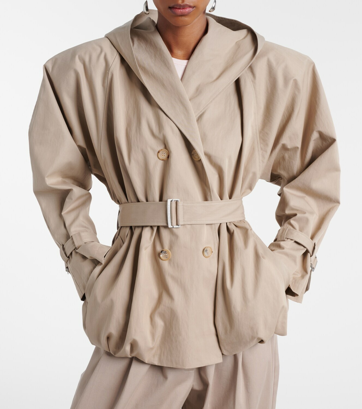 Magda Butrym Belted cotton-blend jacket