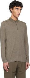 Veilance Taupe Frame LS Polo