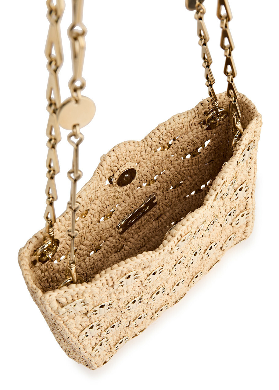 Rabanne 1969 Embellished Raffia Shoulder bag - Gold - One