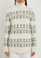 Moncler Fair Isle Alpaca-blend Jumper Natural