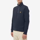 Belstaff Men's Patch Quarter Zip Sweat in Dark Ink