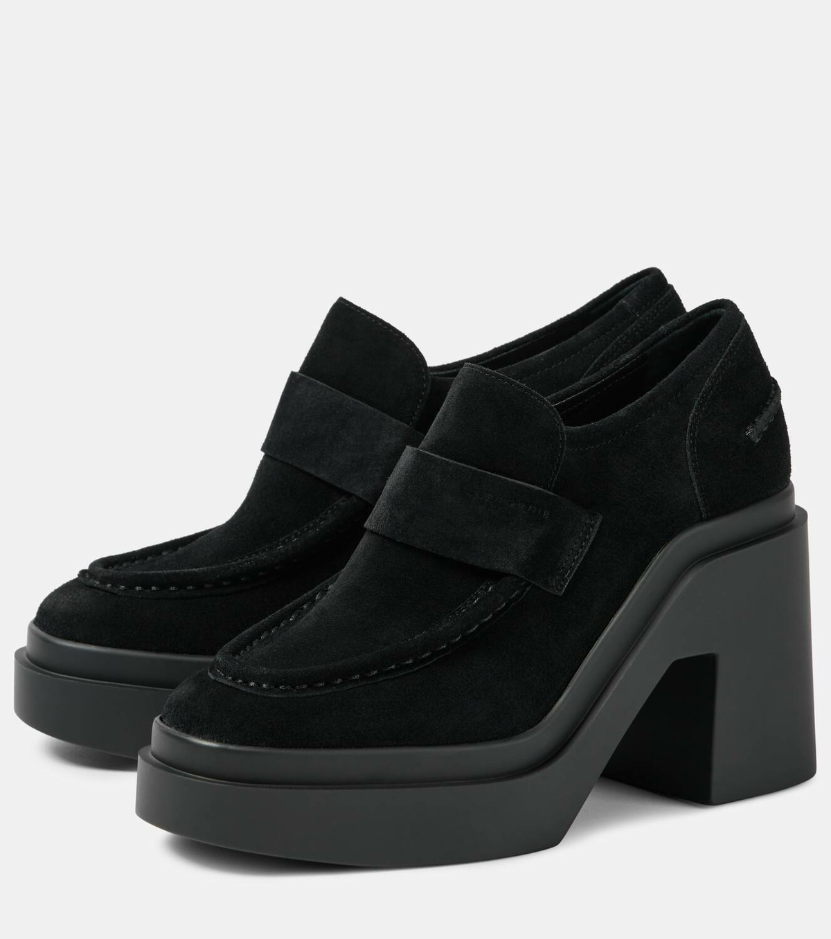 Clergerie Netta suede loafer pumps