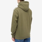 Adidas Men's 3-Stripes Hoody in Olive Strata