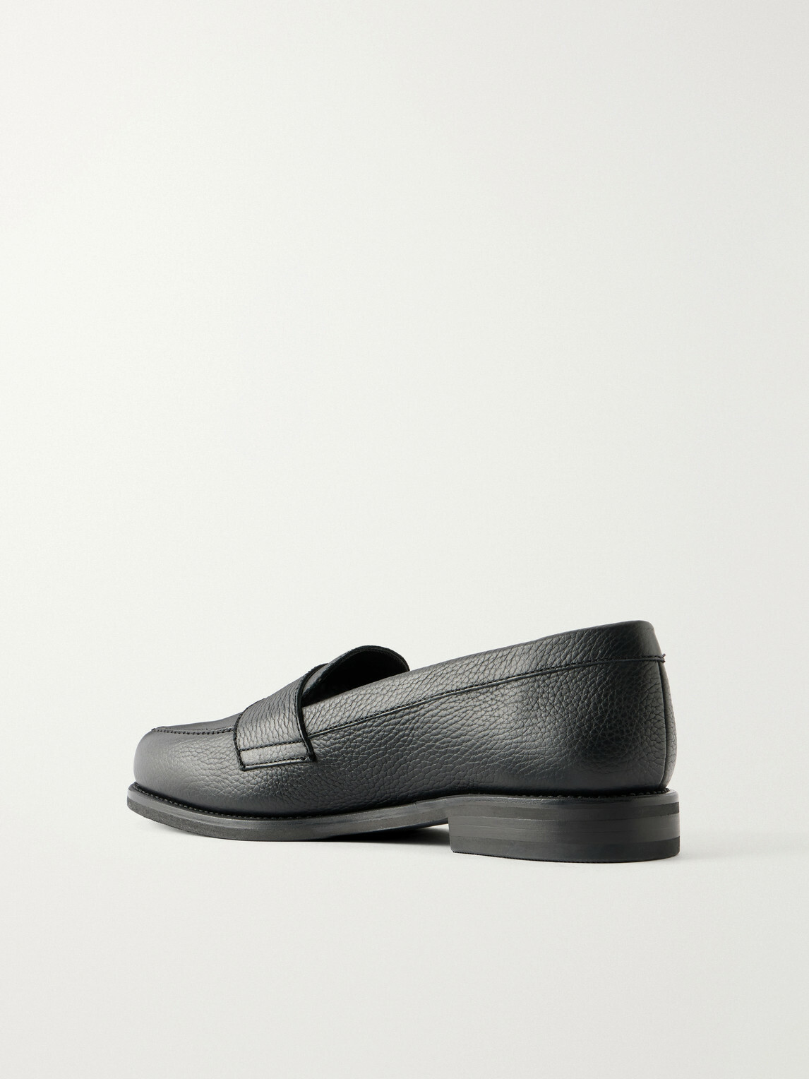 MORJAS - The Ivy Suede Penny Loafers - Black