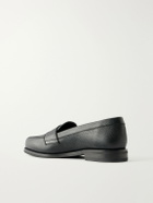 MORJAS - The Ivy Suede Penny Loafers - Black