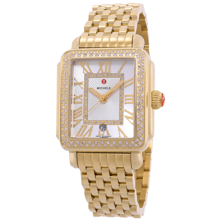 Photo: Michele Deco Madison Quartz White Silver Dial Ladies Watch MWW06T000161