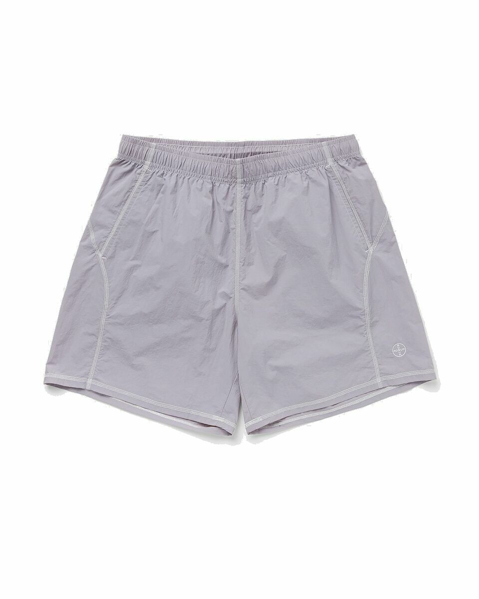 Adsum - Bank Wide-Leg Cotton-Twill Shorts - Blue Adsum