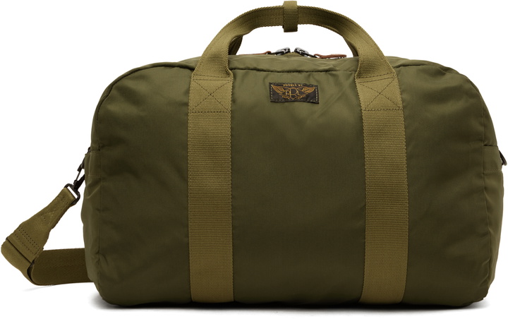 Photo: RRL Khaki Nylon Utility Kit Duffle Bag