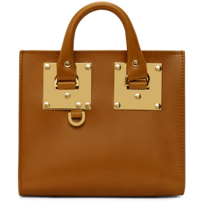 Sophie Hulme Tan Albion Box Tote Sophie Hulme