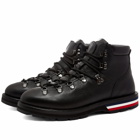 Moncler Men's Peak Leather Hiking Boot in Black