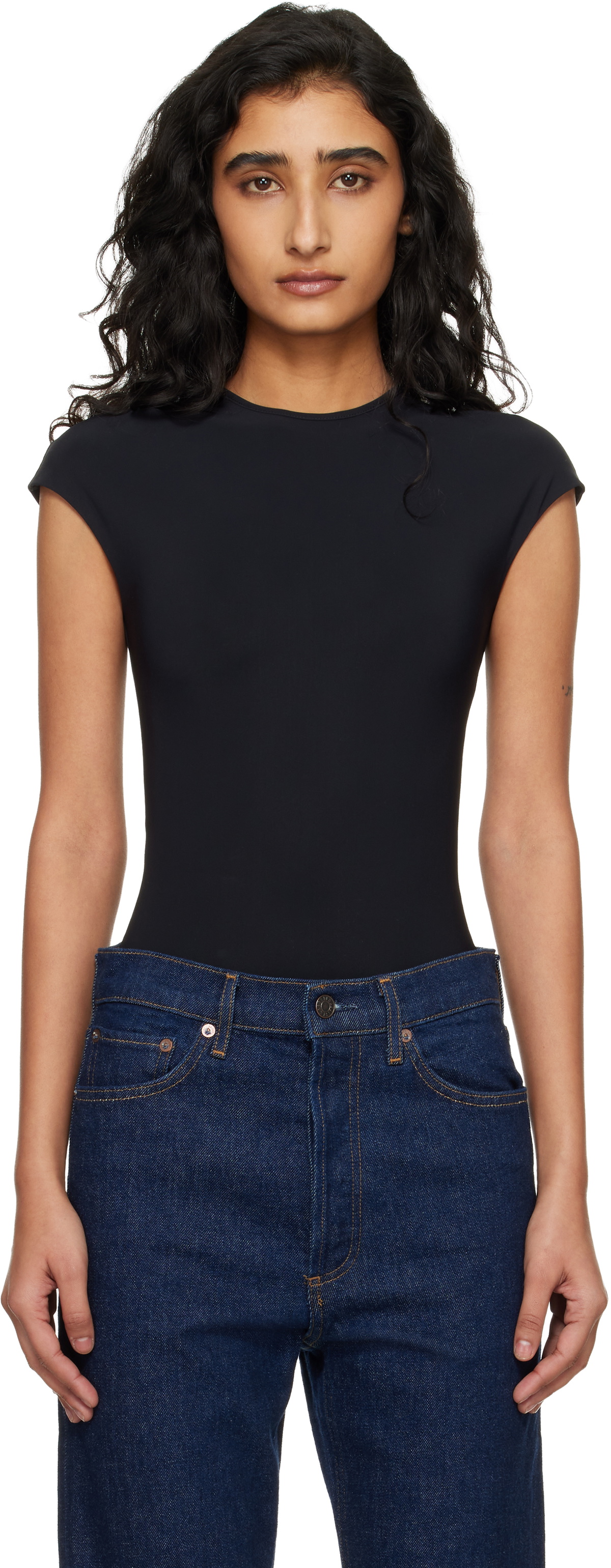 AGOLDE Black Agata Bodysuit