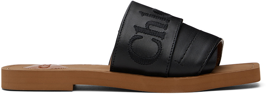 Chloe outlet black slides