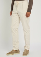 Aurélien Urban Stretch-cotton Trousers Beige