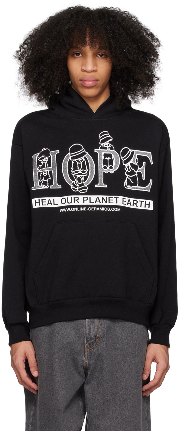 Photo: Online Ceramics Black 'Heal Our Planet Earth' Hoodie