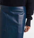 Ferragamo Leather pencil skirt