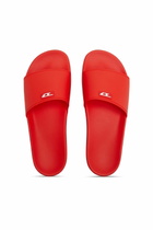 Diesel Sa-Swim-Rubber pool slides with D logo - Slides Mens in Red